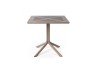 Stolik CLIP 80x80cm tortora NARDI