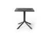 Stolik CLIP 70x70cm antracyt NARDI