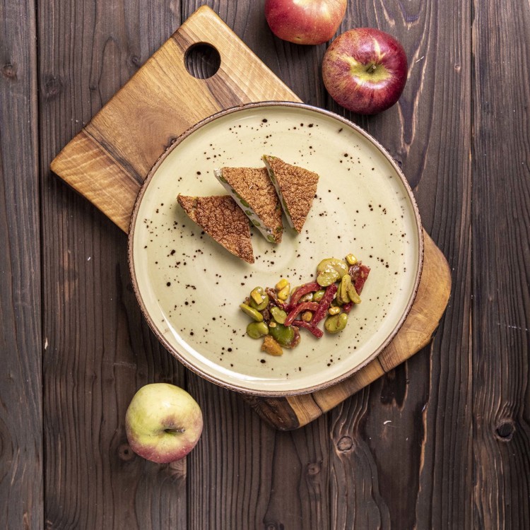 Talerz o organicznym kształcie Olive 350x210 mm