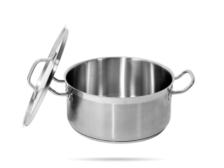 Garnek gastronomiczny niski z pokrywą 8 L YATO