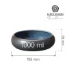 Miska Goro Brown Blue 195 mm, 1000 ml