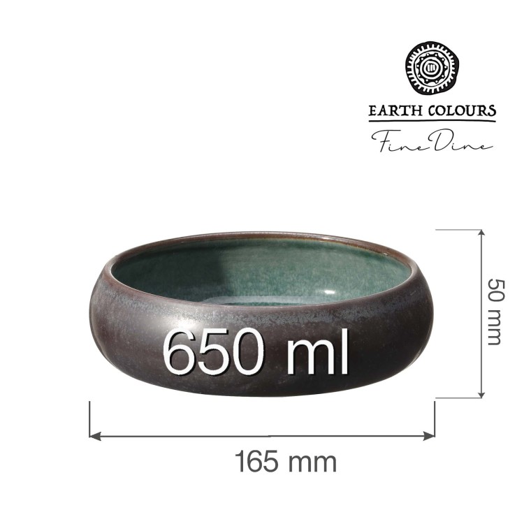 Miska Goro Brown Green 165 mm, 650 ml