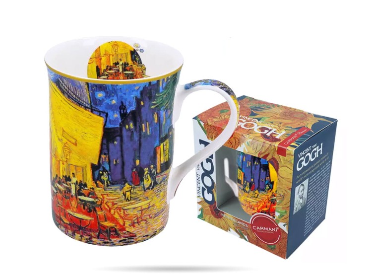 Kubek 400ml Van Gogh "Taras kawiarni nocą" CARMANI