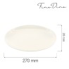 Talerz bez rantu Crema 270 mm