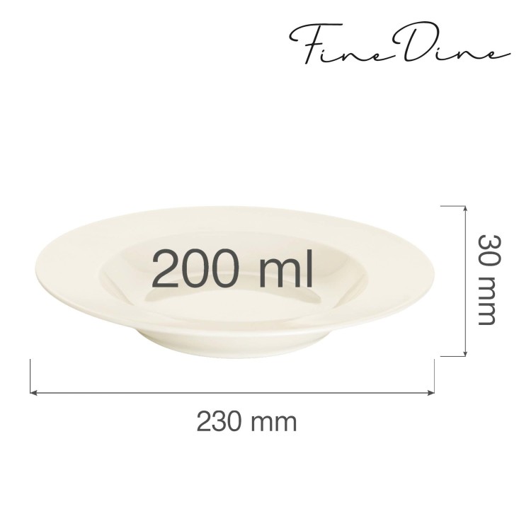 Talerz głęboki Crema 230 mm