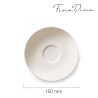 Spodek do filiżanki sztaplowanej do kawy i herbaty Crema, 150 mm