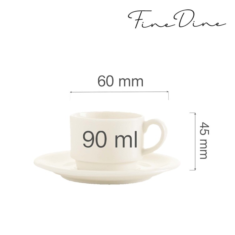 Filiżanka sztaplowana do espresso Crema 90 ml