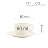 Filiżanka sztaplowana do espresso Crema 90 ml