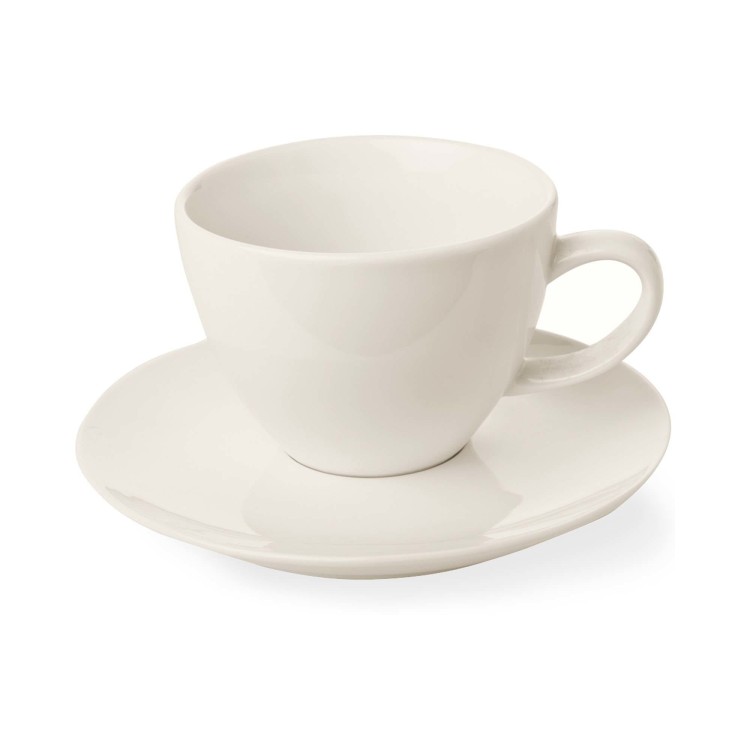 Filiżanka elegancka ze spodkiem do kawy i herbaty Crema 230 ml