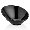 Miska skośna z melaminy, czarna, 233x(h)125 mm