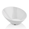 Miska skośna z melaminy, biała, 233x(h)125 mm