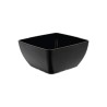 Miska kwadratowa z melaminy, czarna, 250x250x(h)120mm