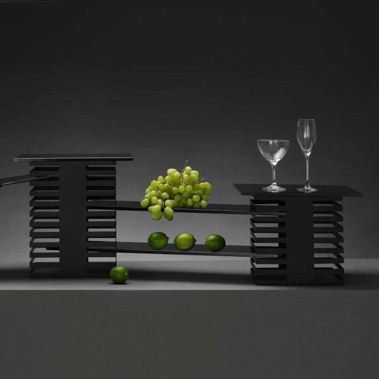 Kolumna bufetowa Skiatos, 12 poziomów, 250x250x350mm