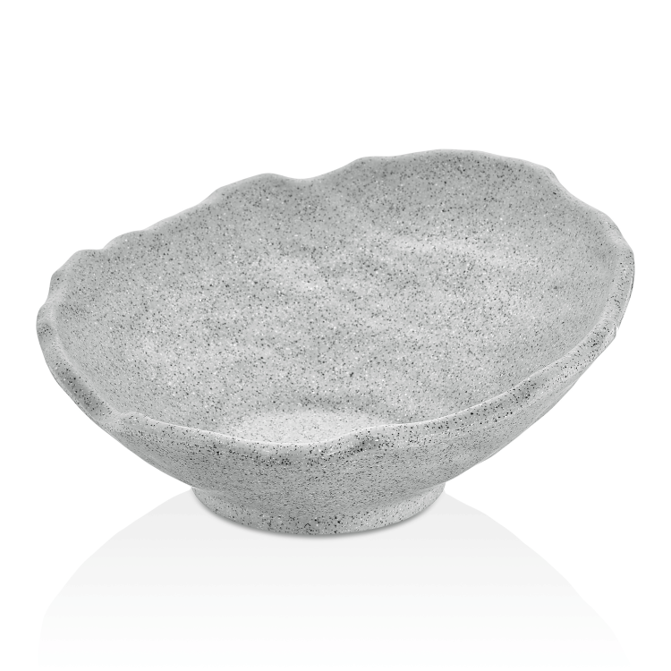 Miska skośna Rock, szara, 232x225x(h)95mm