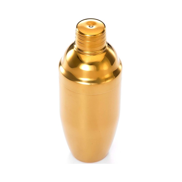 Shaker barmański 3-częściowy w stylu japońskim złoty 700 ml