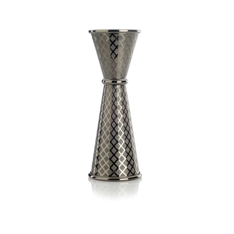 Miarka barmańska w stylu japońskim Diamond Lettice, czarna, BarFly, 30/60ml