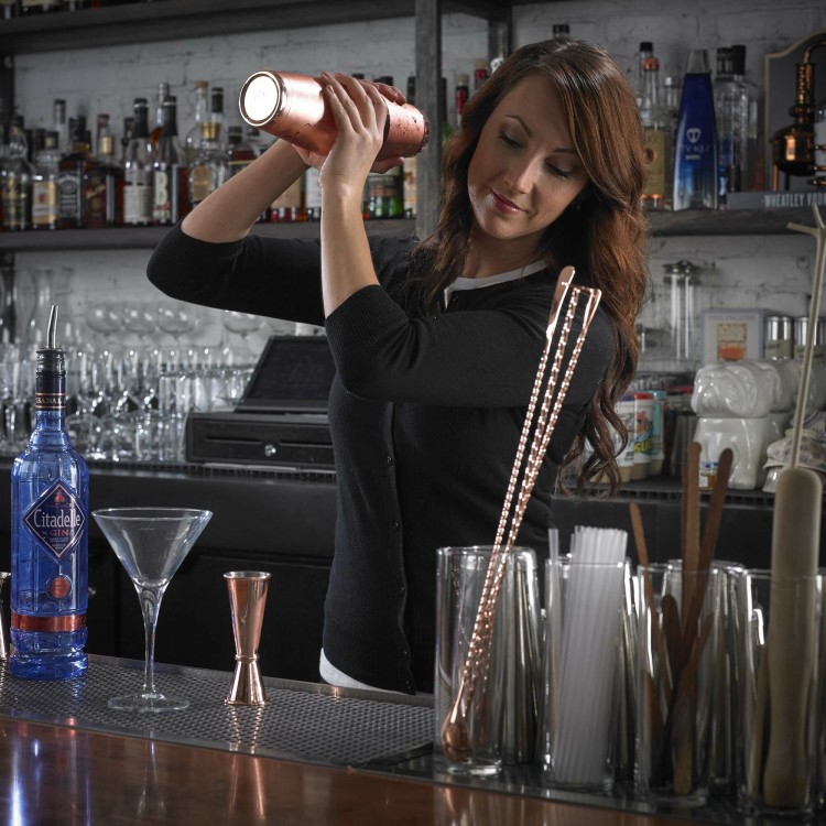 Miarka barmańska w stylu japońskim Diamond Lettice, miedź, BarFly, 30/60ml