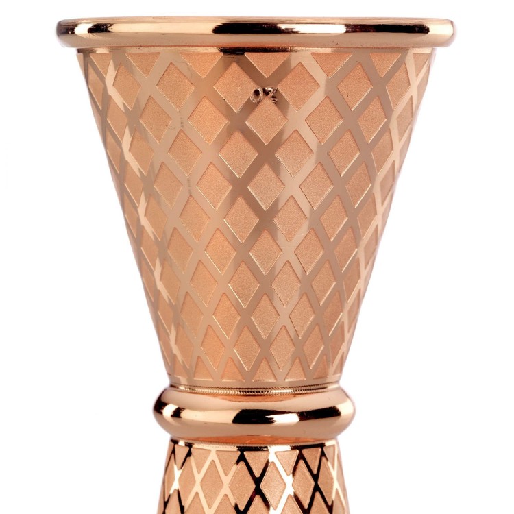 Miarka barmańska w stylu japońskim Diamond Lettice, miedź, BarFly, 30/60ml