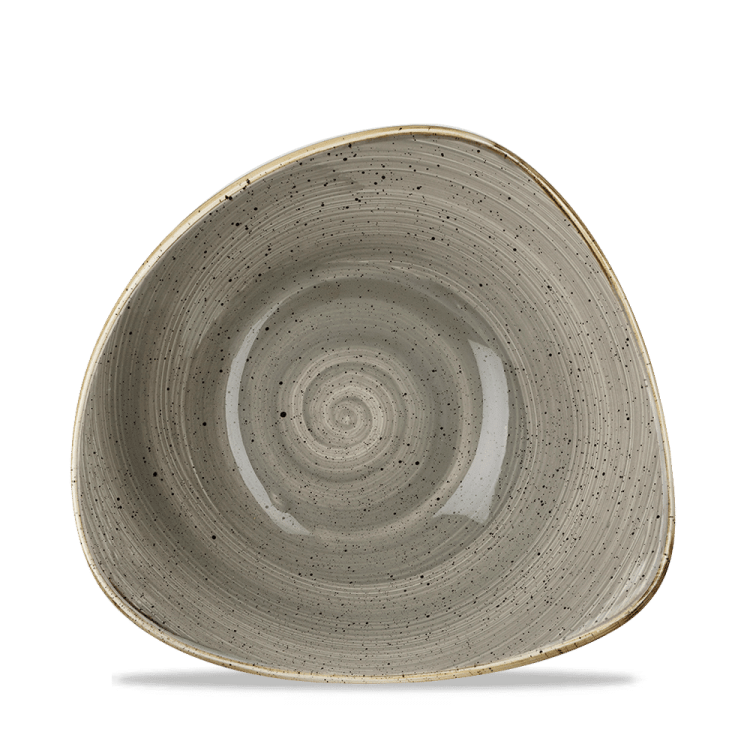 Miska trójkątna Stonecast Peppercorn Grey 600 ml