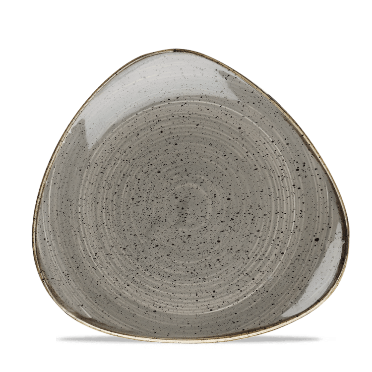 Talerz trójkątny Stonecast Peppercorn Grey 229 mm