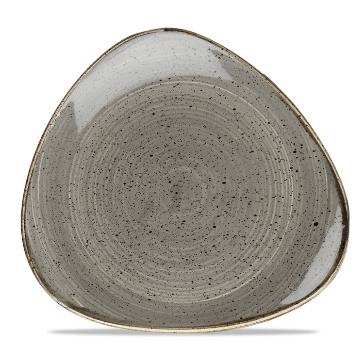 Talerz trójkątny Stonecast Peppercorn Grey 285 mm