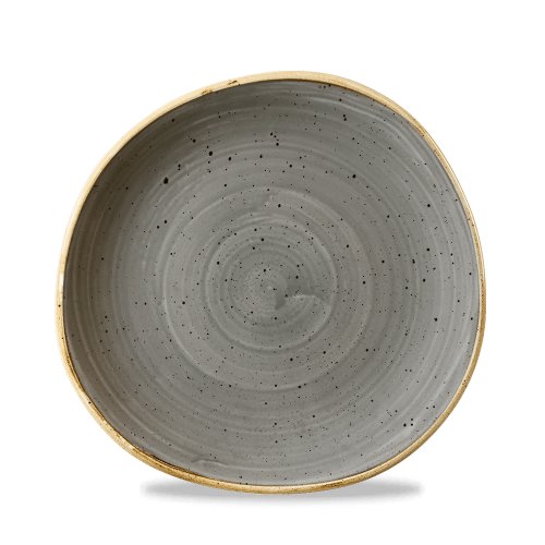 Talerz płytki o organicznym ksztalcie Stonecast Peppercorn Grey 210 mm