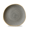Talerz płytki o organicznym ksztalcie Stonecast Peppercorn Grey 210 mm