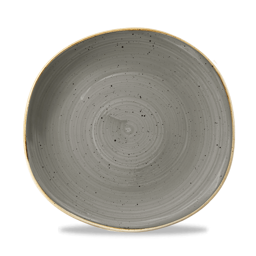 Talerz płytki o organicznym ksztalcie Stonecast Peppercorn Grey 264 mm
