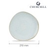 Talerz płytki o organicznym kształcie Stonecast Duck Egg Blu 210 mm