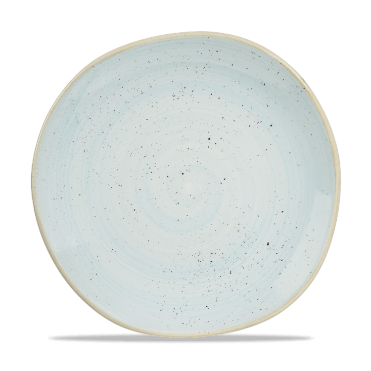 Talerz płytki o organicznym kształcie Stonecast Duck Egg Blu 264 mm