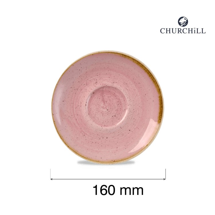Spodek do filiżanki do kawy i herbaty Stonecast Petal Pink, 156mm