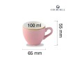 Filiżanka do espresso Stonecast Petal Pink, 90ml