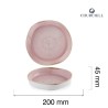 Talerz organiczny z wysokim rantem Stonecast Petal Pink, 200mm