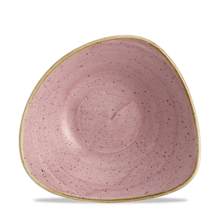 Miska trójkątna Stonecast Petal Pink 235 mm, 600 ml