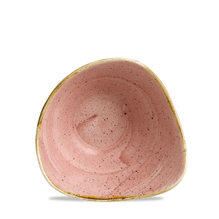 Miska trójkątna Stonecast Petal Pink 153 mm, 260 ml
