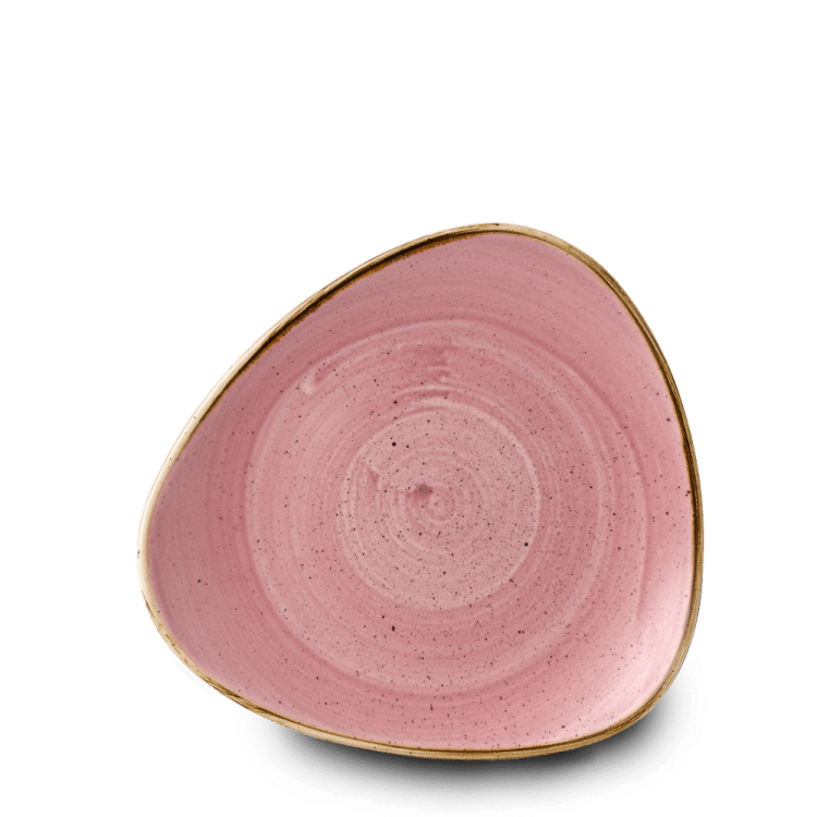 Talerz trójkątny Stonecast Petal Pink 229 mm