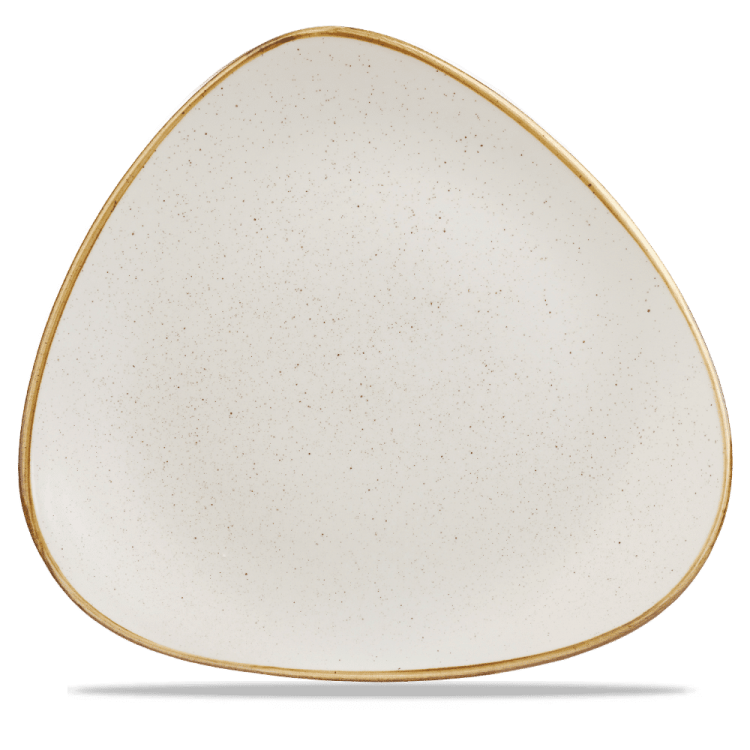 Talerz trójkątny Stonecast Barley White 311 mm