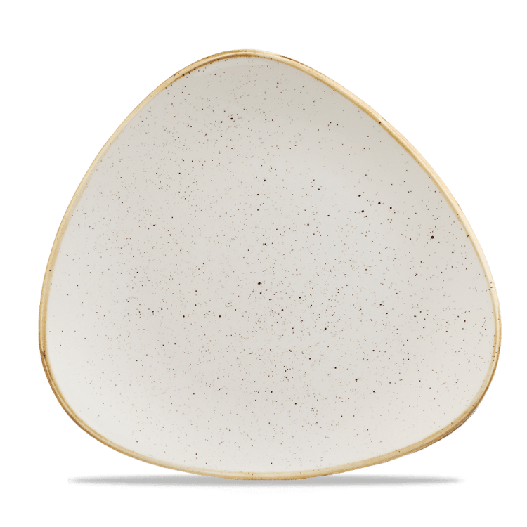 Talerz trójkątny Stonecast Barley White 285 mm