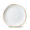 Talerz płytki o organicznym kształcie Stonecast Barley White 210 mm
