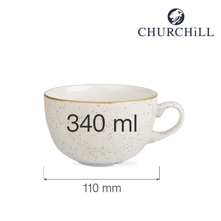 Filiżanka cappuccino Stonecast Barley White 340 ml