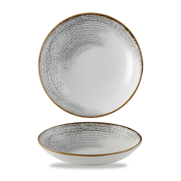 Miska coupe Homespun Accents Jasper Grey 182 mm