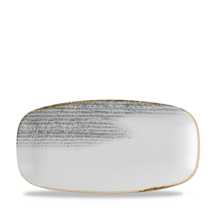 Talerz prostokątny Homespun Accents Jasper Grey 298x153 mm