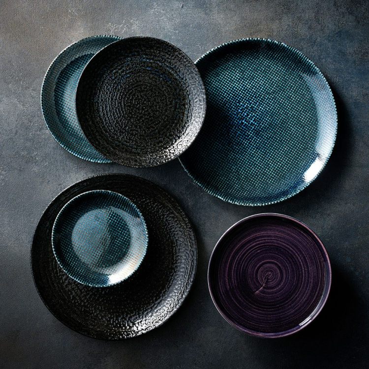 Talerz płytki Astro Metallic Blue, 220mm