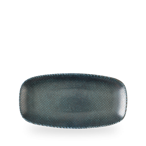 Talerz prostokątny Astro Metallic Blue, 300x150mm