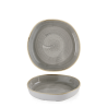 Talerz organiczny z wysokim rantem Stonecast Peppercorn Grey, 200mm