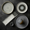 Talerz organiczny z wysokim rantem Stonecast Peppercorn Grey, 200mm