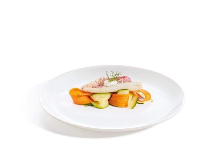 Talerz obiadowy 27 cm płytki biały Diwali LUMINARC