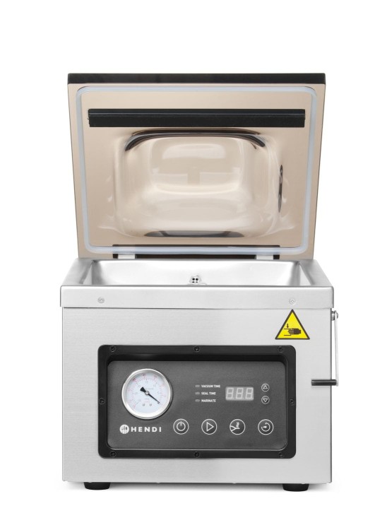 Pakowarka próżniowa komorowa, HENDI, Profi Line, listwa zgrzewająca 300 mm, 230V/950W, 367x425x(H)364mm