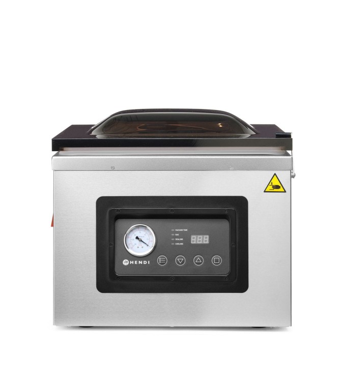 Pakowarka próżniowa komorowa 410, HENDI, Profi Line, listwa zgrzewająca 410 mm, 230V/1100W, 510x625x(H)455mm