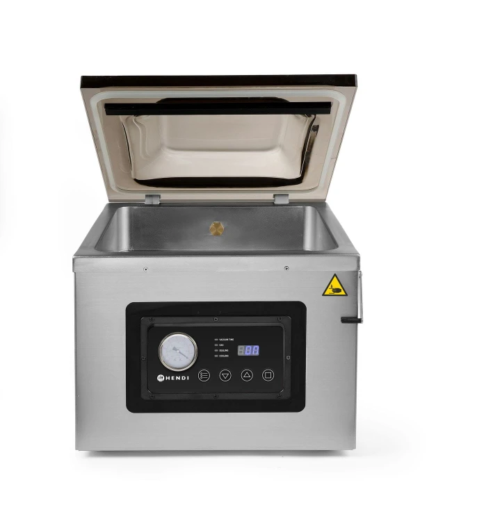 Pakowarka próżniowa komorowa 410, HENDI, Profi Line, listwa zgrzewająca 410 mm, 230V/1100W, 510x625x(H)455mm